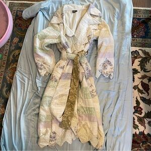 Vintage Quilt Wrap Coat